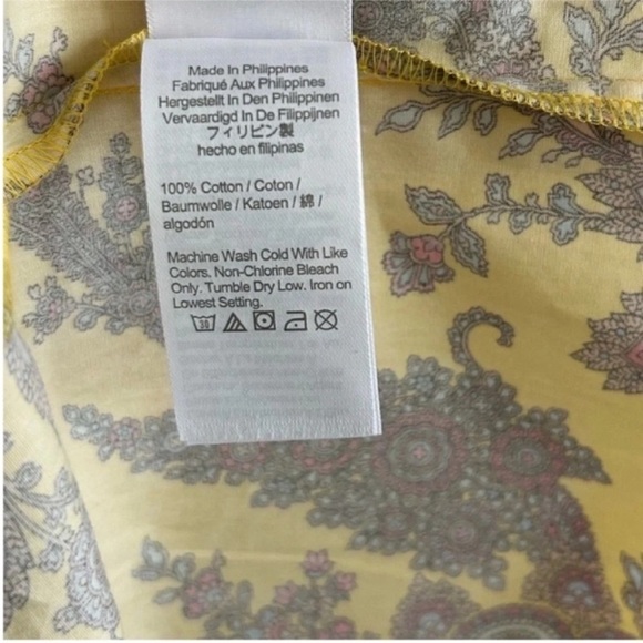 J. Crew Collection Tiered Cotton Poplin Floral Midi Dress Golden Paisley - Picture 9 of 9